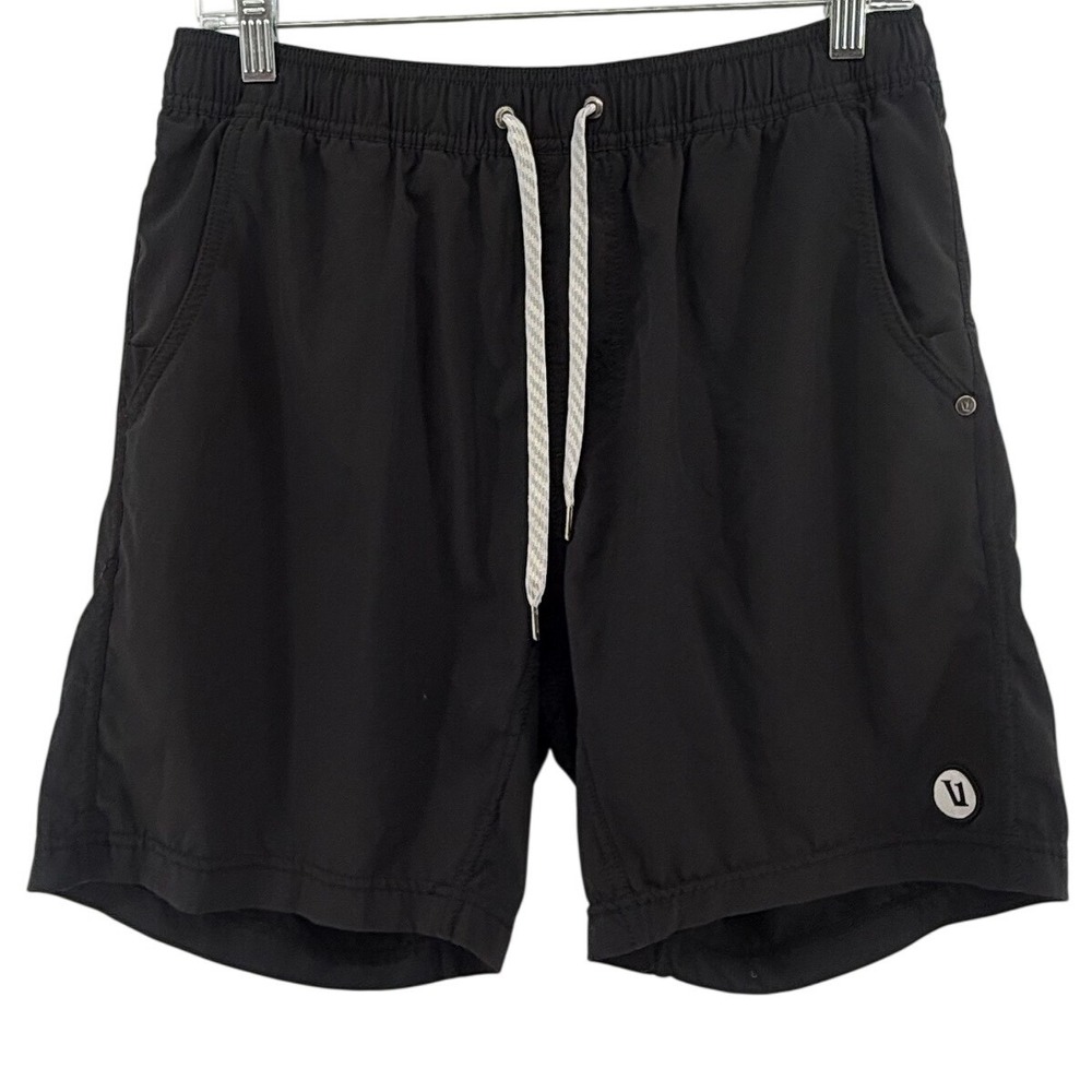 Vuori Banks Shorts Mens L Large Black Recycled Performance Athletic V302